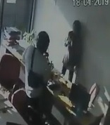 Sick Fuck Runs in on Office Girl and Starts Jerking Off