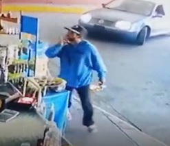 Dude in Blue Set to Commit a Homicide.