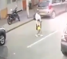 Slow Walking Kid Didn't Look Both Ways 