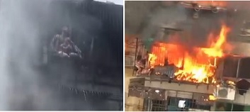 SO SAD: Father & Daughter Burn on Top Floor