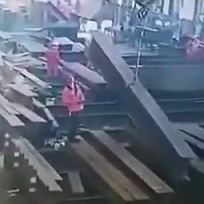 Last Day at Work... Crushed by Steel Beam