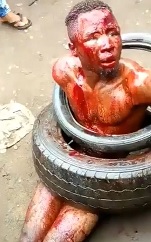 Brutal Lynching and Torching of Cell Phone Thief 