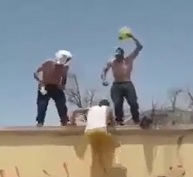 Stupid Protester Sets Himself on Fire (2 Angles)