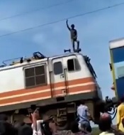 Dude Roasts after Touching Live Wire