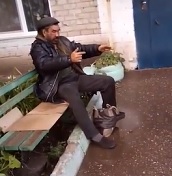 Punk Kids Beat Homeless Man