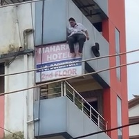 3 More Angles of Sitting Suicide Jumper (w/Aftermath)