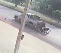 Biker Rear-Ends Truck Ends Up Lifeless....
