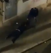 Thief Drags and Punches  Woman in the Face