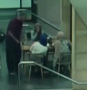 Man in Red Beats & Stomps Heavily Pregnant Woman at Cafe