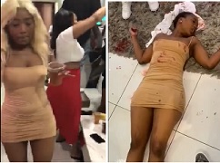 Woman Shot Dead Before and After