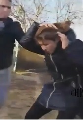 Bitch Beaten for Trying to Steal a Pair of Adidas Sneakers