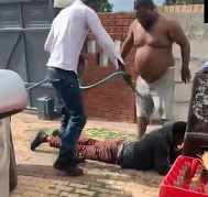 LOL: Dude Beaten with Garden Hose.