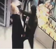 Blonde Girl Knocked the Fuck Out by Punk Kid