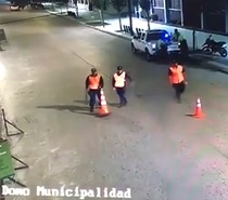 Moving His Last Traffic Cone