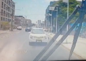 Collision and with Bus Sends Girl Through Window.