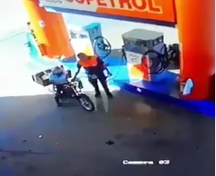 Never a Good Idea to Smoke While Getting Gas