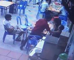 Bad Lunch Leads to Bloody Throat Slit