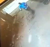 Bad Work Day .. Head Crushed by Bag of Cement