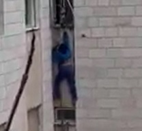 Chick Looks Like She Has Second Thoughts Before Falling