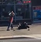 HOLY SHIT: Dude Pummels Woman with a Bat