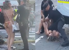Belligerent Bikini Bitch Pays the Price