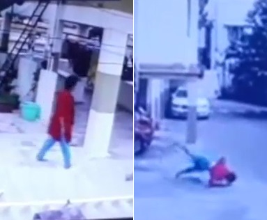 Calm Woman Jumps Face First to Death.