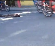 MASSIVE Biker Gang Drags Rival Through Street