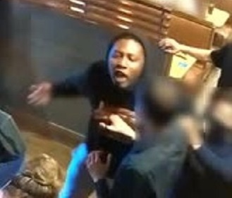 Psycho Anti-Mask Guy Slashes Hostess Face in NYC iHop.