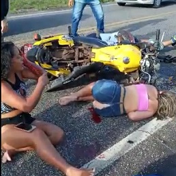 Pretty Girl Accident Aftermath.