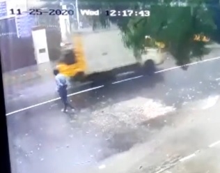 Guy Out For a Stroll is Final Destinationed by at Tree.