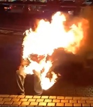 Dude Out here BBQ'ing Himself.