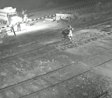 Moron Realizes Hes Not Faster than a Train.