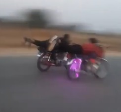 Morons Turn Into Skidmarks.