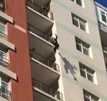 Suicide Girl Leaps..