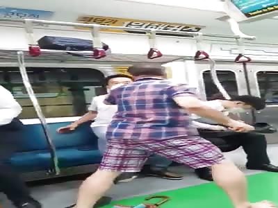 Fun on a Korean subway