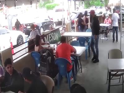 man is shot dead when he was eating his last meal.