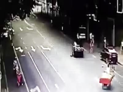 DRIVER RUNS OVER COP BECAUSE OF TICKET