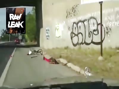 HIT AND RUN ON A BIKER