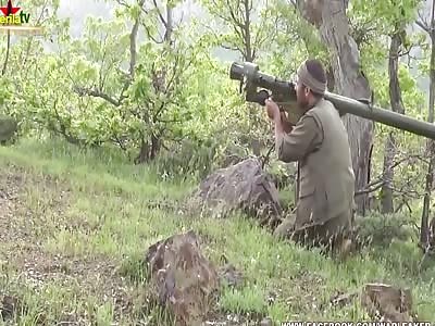 Turkish AH-1W SUPER COBRA Attack Helicopter Shot Down By Kurdish PKK Operated Rus Made IGLA MANPADS