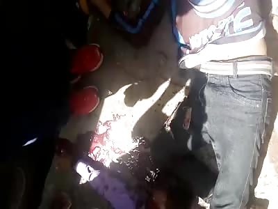 Aftermath: BRUTAL STREET JUSTICE: ROBBER'S HEAD BEING CRUSHED WITH A STONE