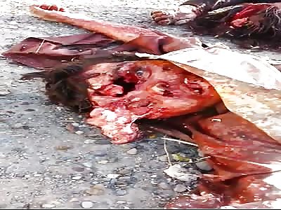 Taking a Selfie with Kurdish soldiers killed in combat