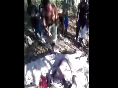 Man executed and dismembered with machetes