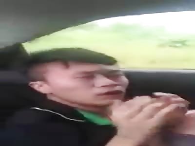 Kicked in the face of a young kidnapped