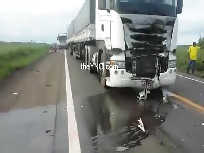 Truck VS Motorcyclists