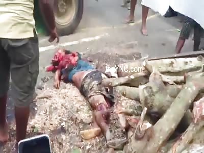 Man dies crushed by a truckload of firewood