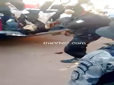 Offender riddled by police in Brazil