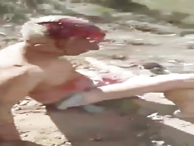 Man in Shock after Rolling Over Husband and Wife Couple in Accident 