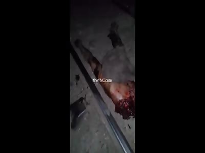 The Suicidal Man Split In Half By A Train