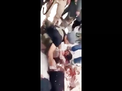 Corpses Daesh Members Are Beheaded By Kurdish Soldiers