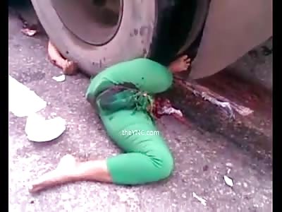 The Woman Died Crushed To Death By A Truck